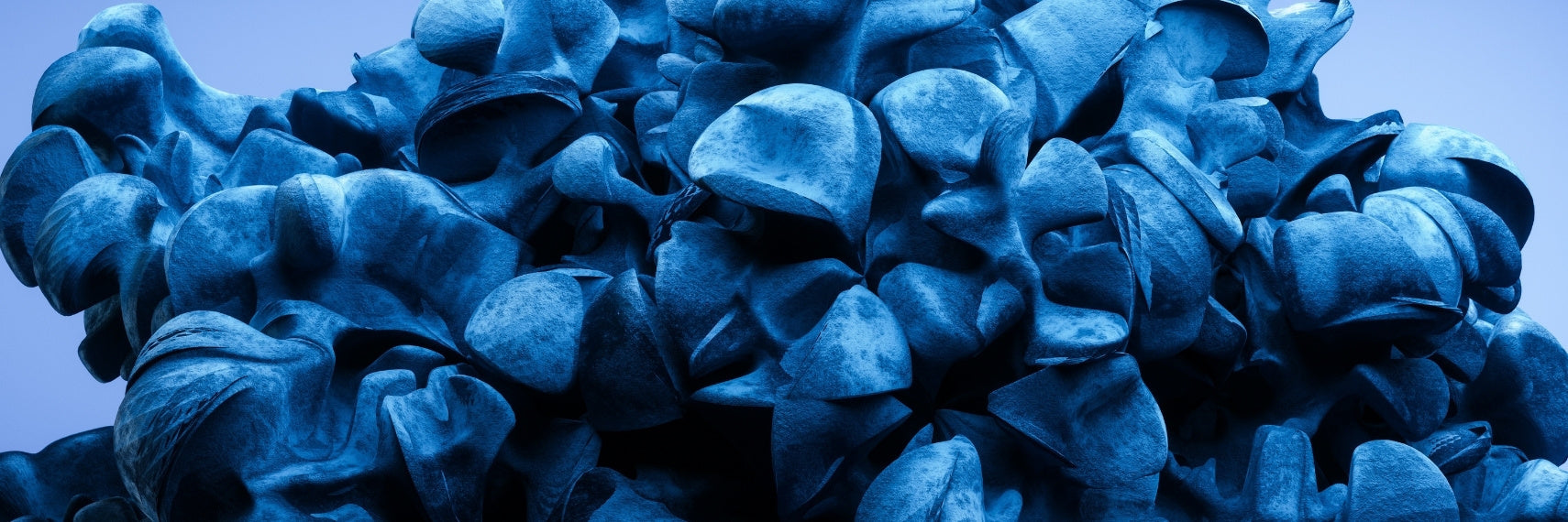 abstract blue color shape