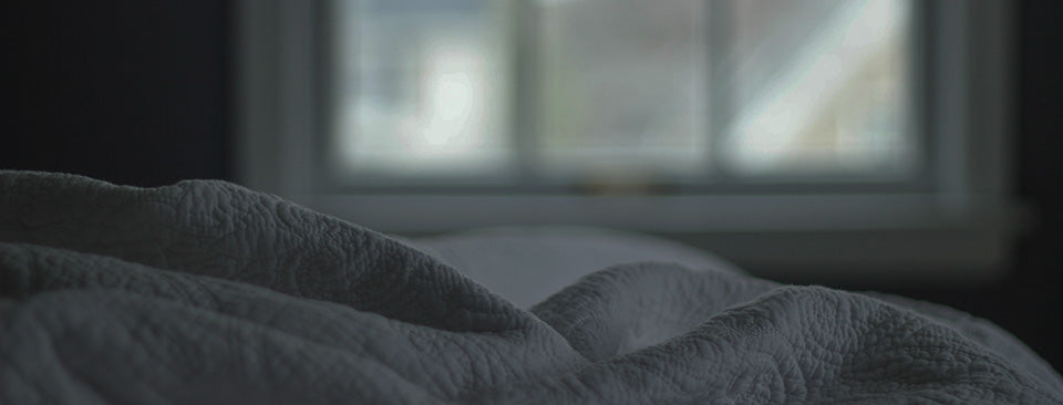white bed sheets