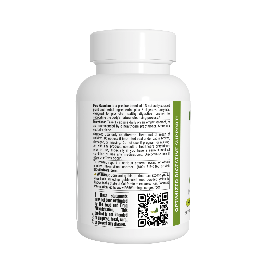 Natural parasite treatment - Para Guardian by BIOptimizers