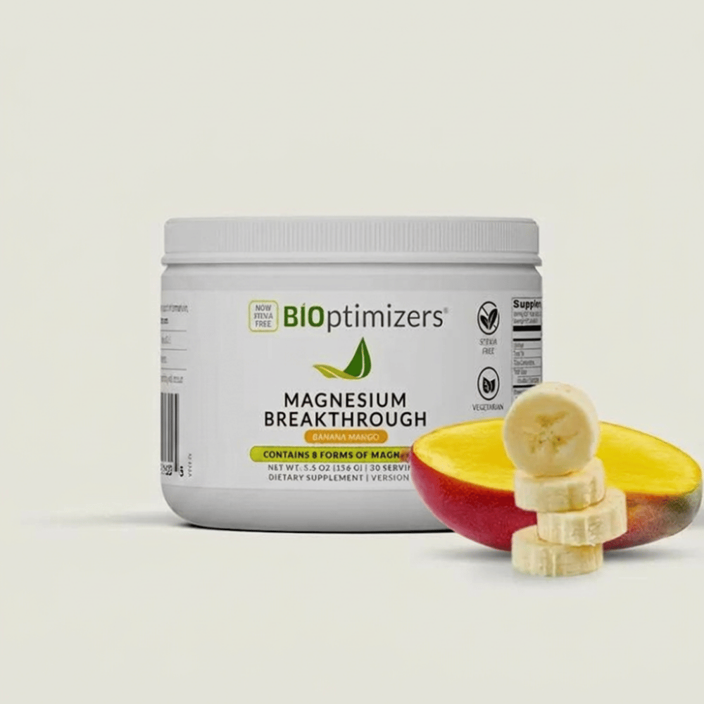 BIOptimizers Magnesium Breakthrough Drink Powder Banana Mango Australia