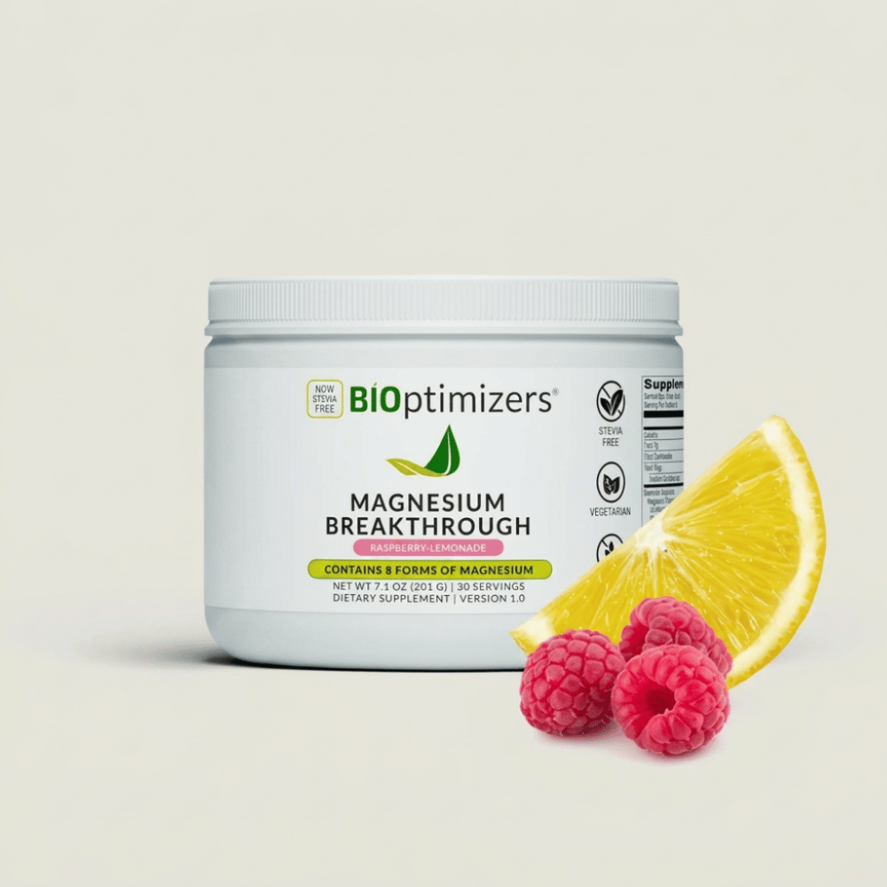 BIOptimizers Magnesium Breakthrough Drink Powder Raspberry Lemonade Australia