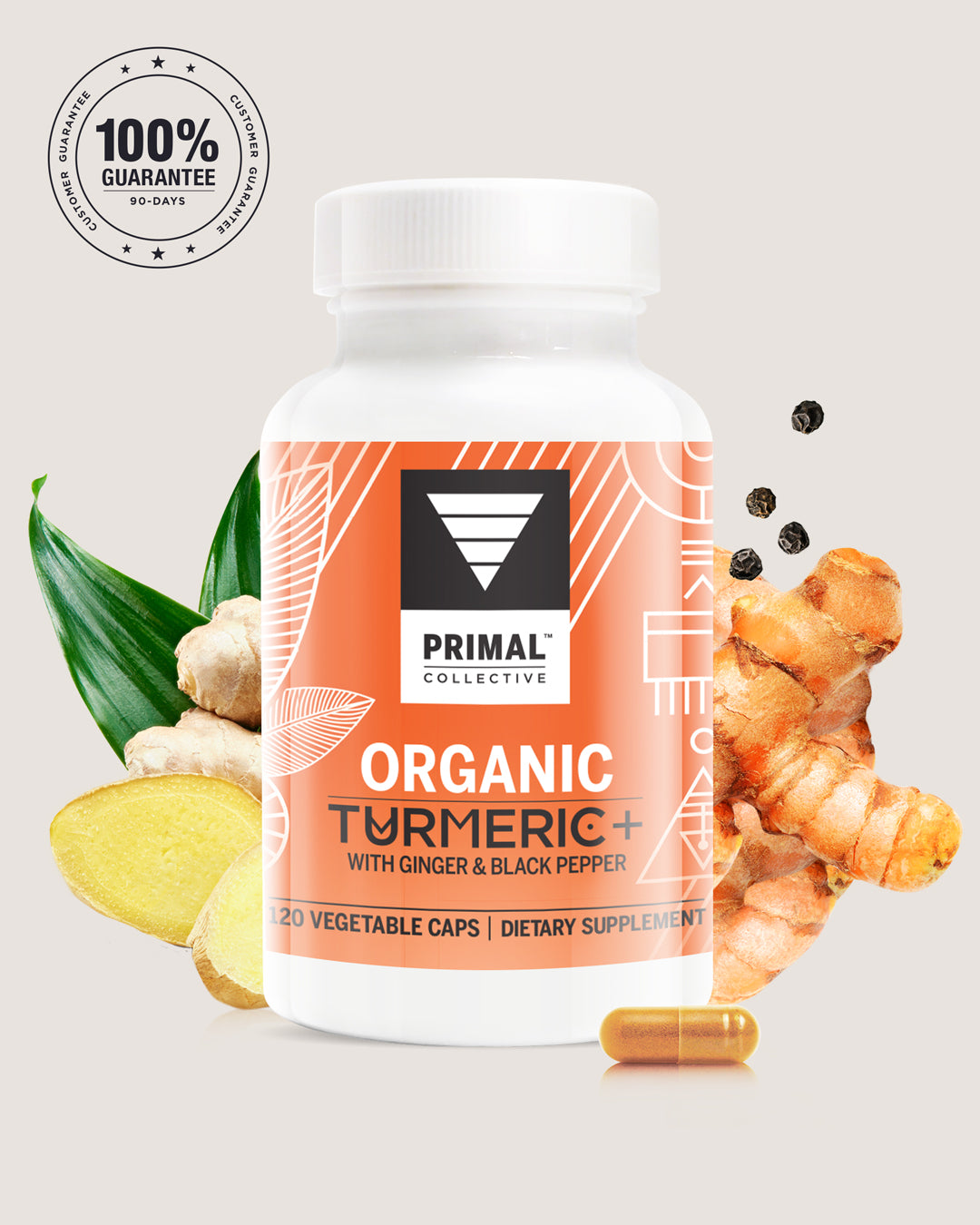 Organic Turmeric + Capsules (Vegan)