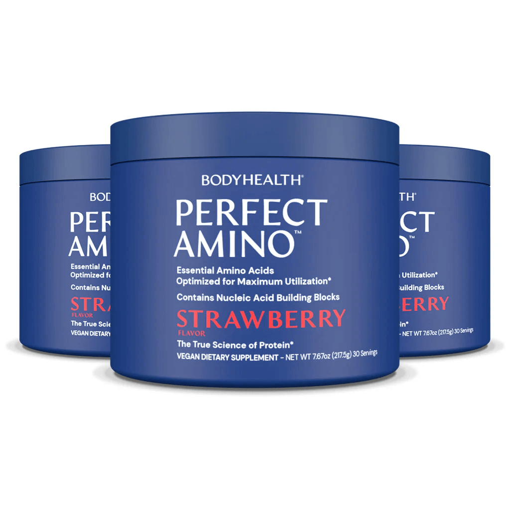 BodyHealth Australia PerfectAmino 30srv Strawberry Powder 3 Pack
