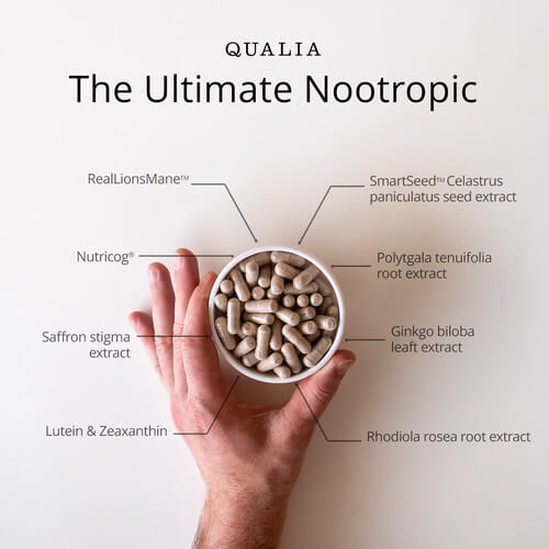 Brain health supplement Qualia Mind Caffeine Free