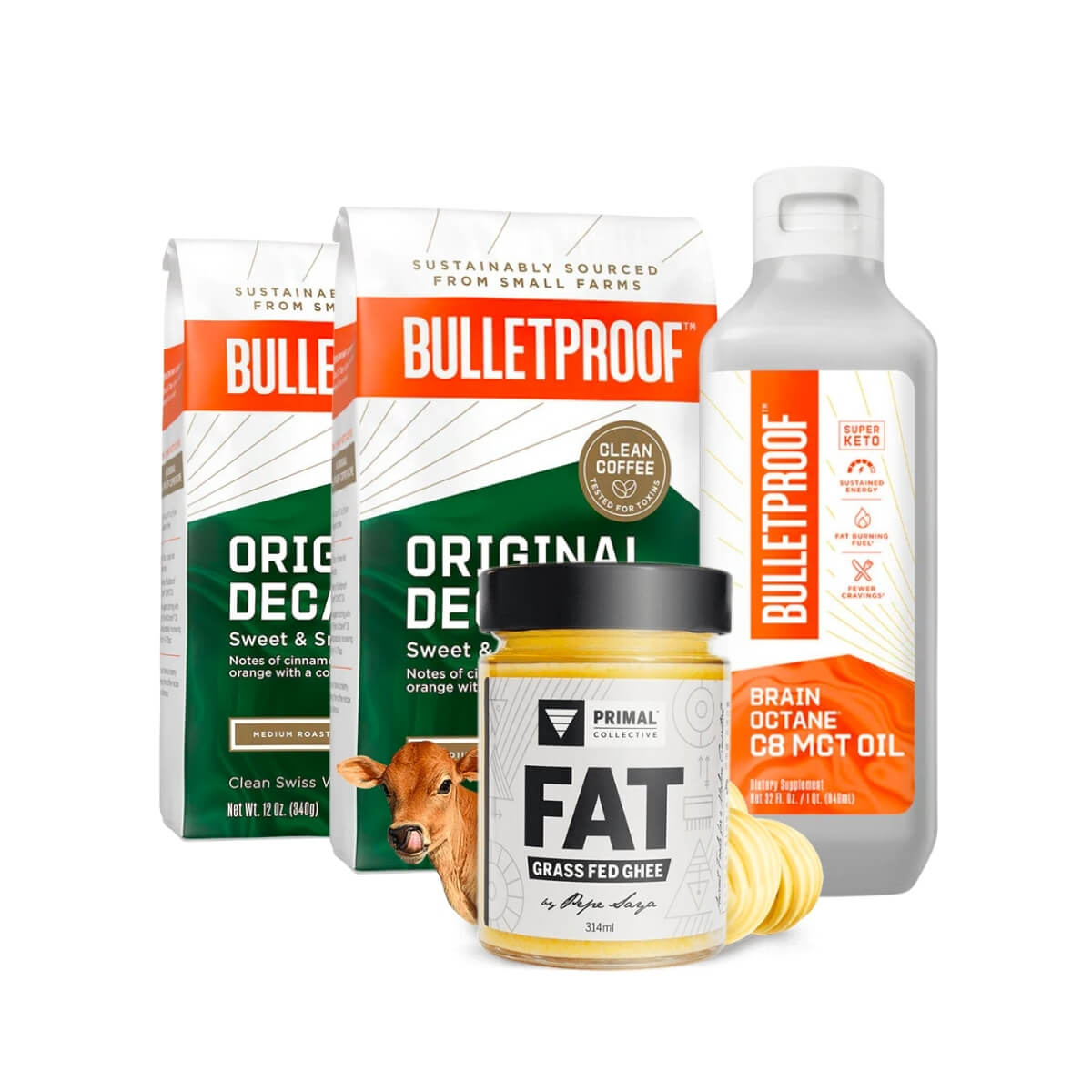 Bulletproof Australia Decaf Coffee Essentials Kit Coffee Beans Brain Octane Oil Ghee