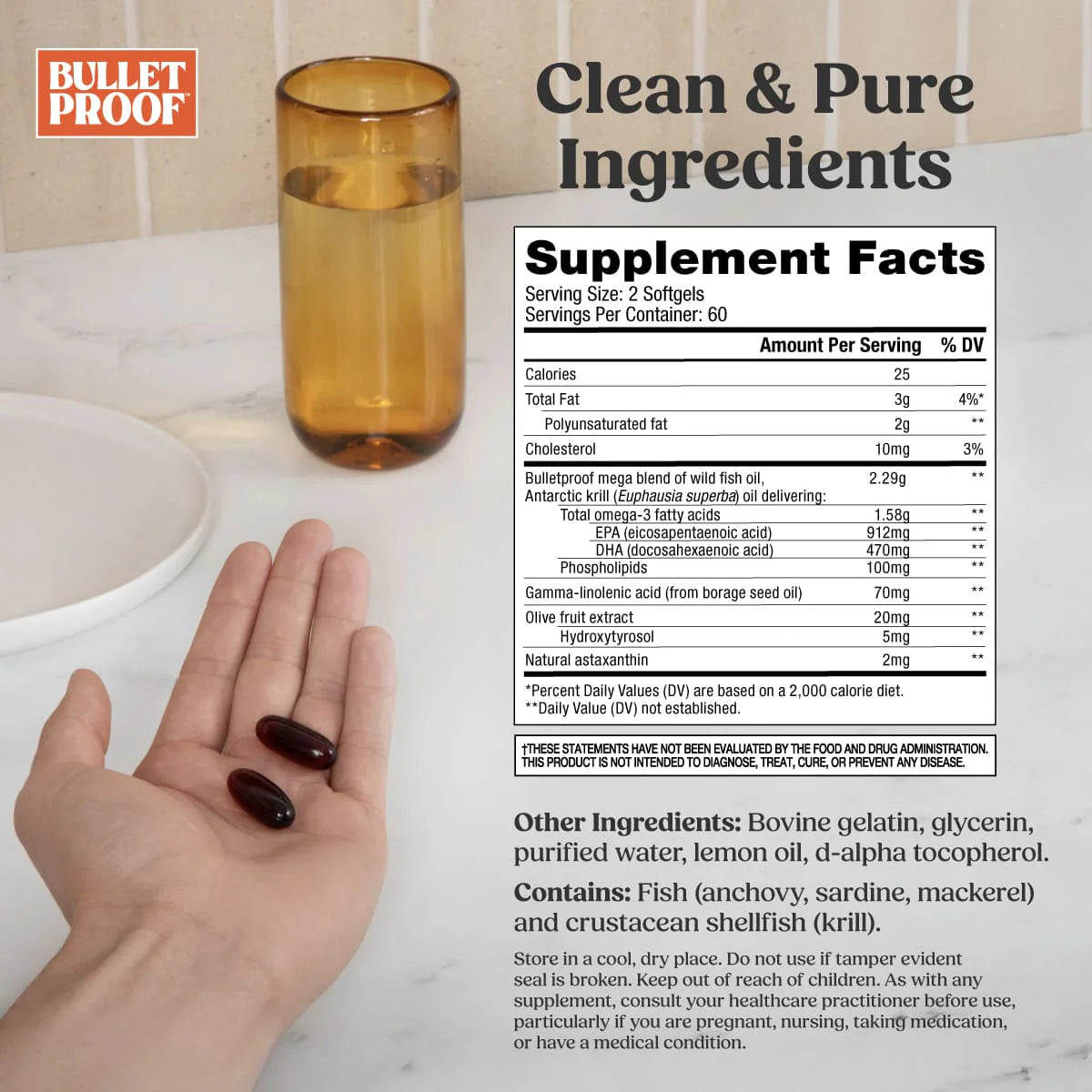 Bulletproof Australia Omega Krill Complex Supplement Facts