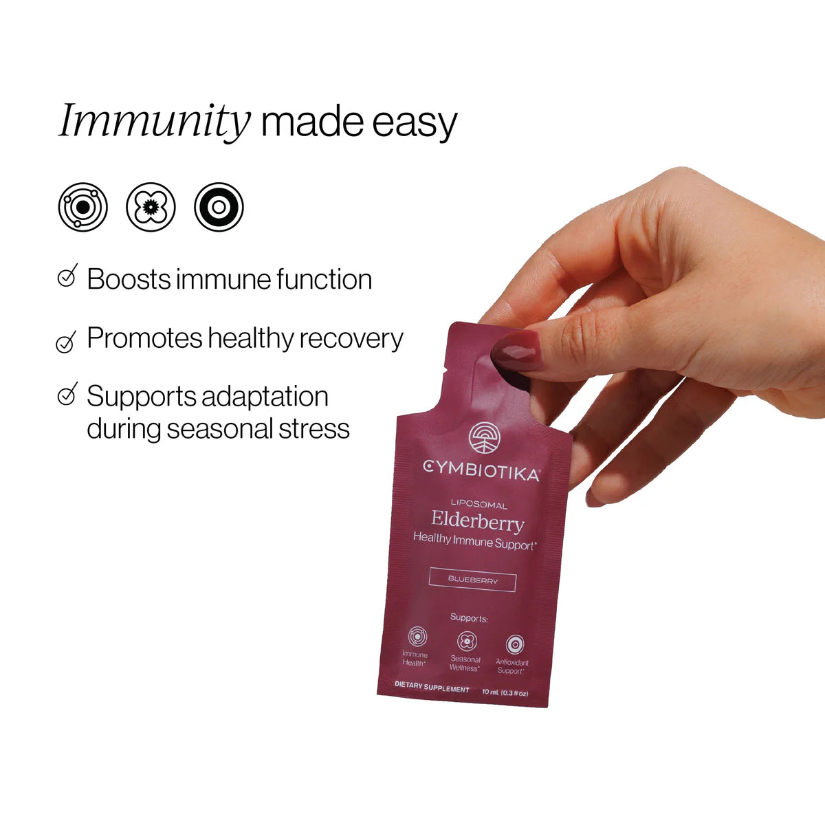 Elderberry immune support supplement by Cymbiotika