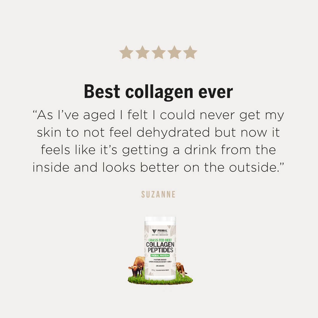 Primal Collective Australia Grass Fed Beef Collagen Peptides Testimonial