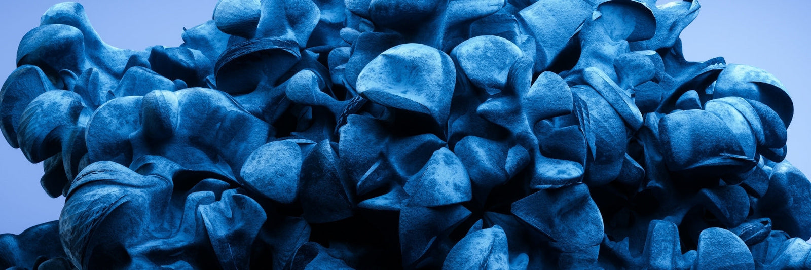 abstract blue color shape