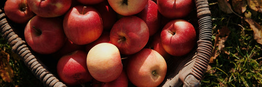 red apples in the basket