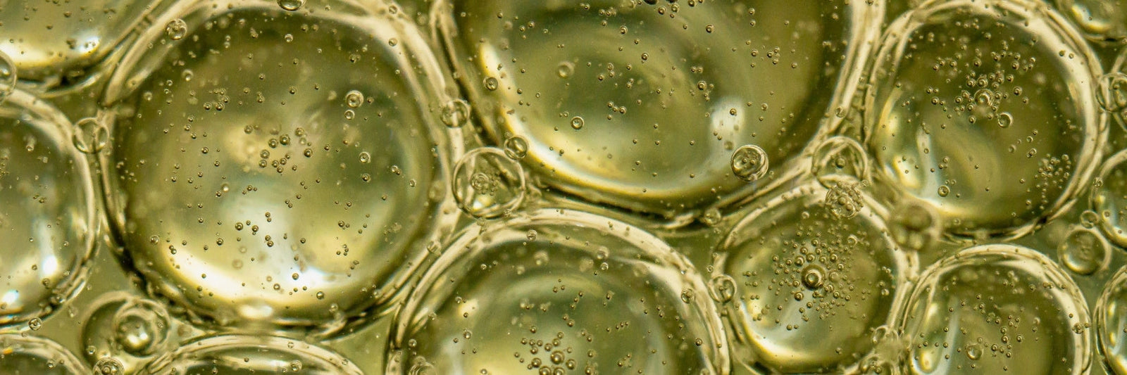 Yellow oil bubbles