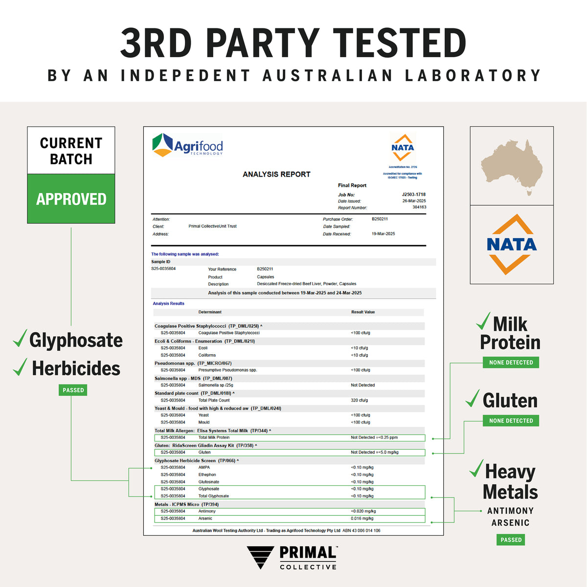 Grass Fed Desiccated Beef Liver Capsules