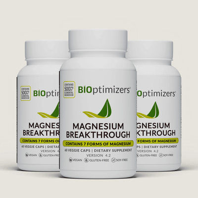 BIOptimizers Australia Magnesium Breakthrough 4.2 x3 bottles