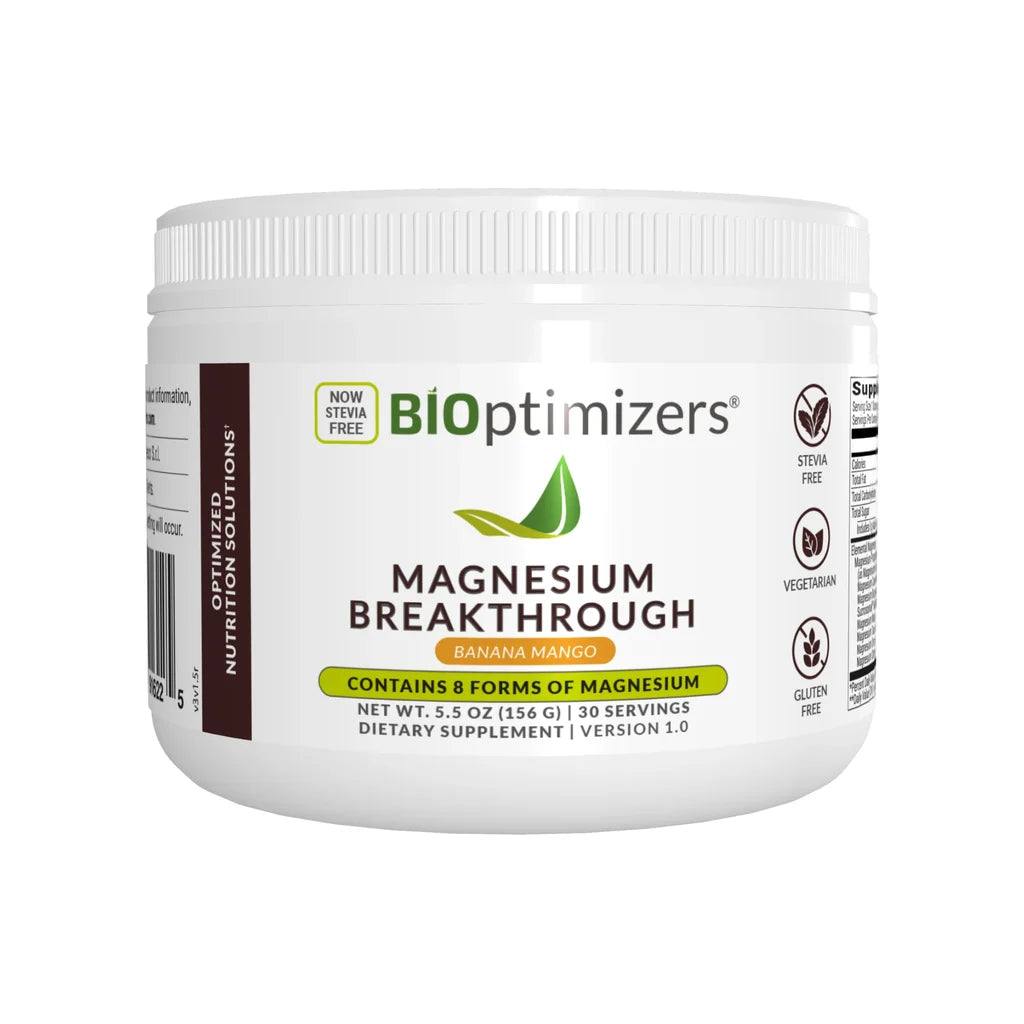 BIOptimizers Magnesium Breakthrough powder Banana Mango Australia
