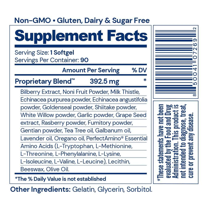 BodyHealth Australia Gut Defense Supplement Facts