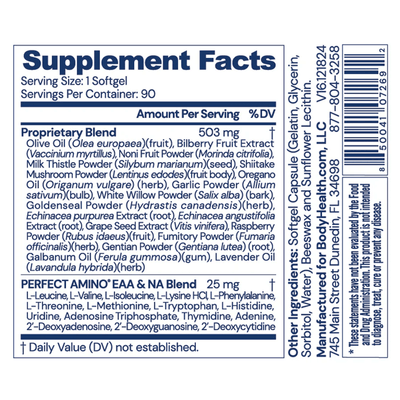 BodyHealth Australia Gut  Defense Supplement Facts