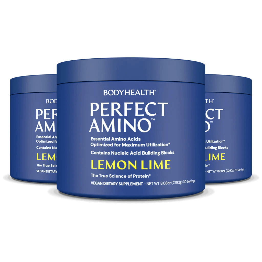 BodyHealth Australia PerfectAmino 30srv Lemon Lime Powder 3 Pack