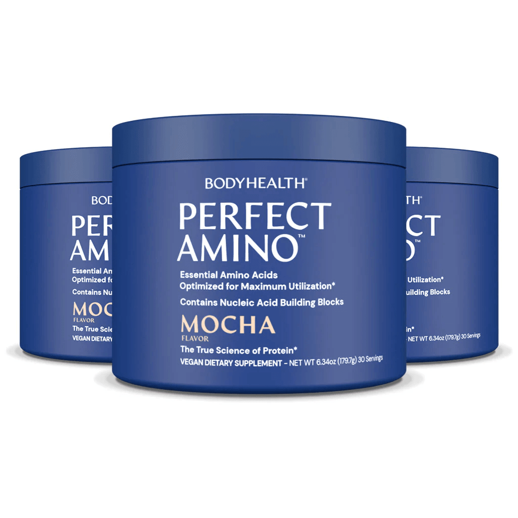 BodyHealth Australia PerfectAmino 30srv Mocha Powder 3 Pack