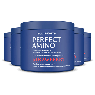 BodyHealth Australia PerfectAmino 30srv Strawberry Powder 6 Pack