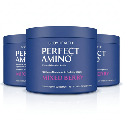 Bodyhealth Perfect Amino Powder Mixed Berry 30 Servings 3pack Australia