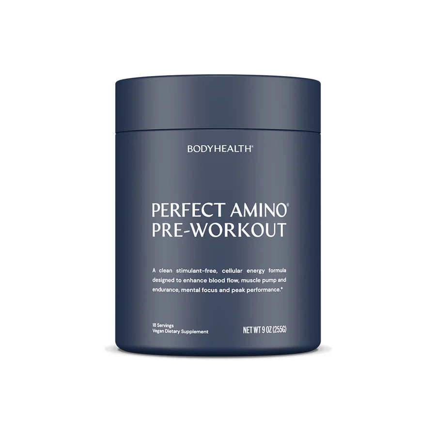 BodyHealth PerfectAmino Pre-Workout stimulant-free amino acid powder