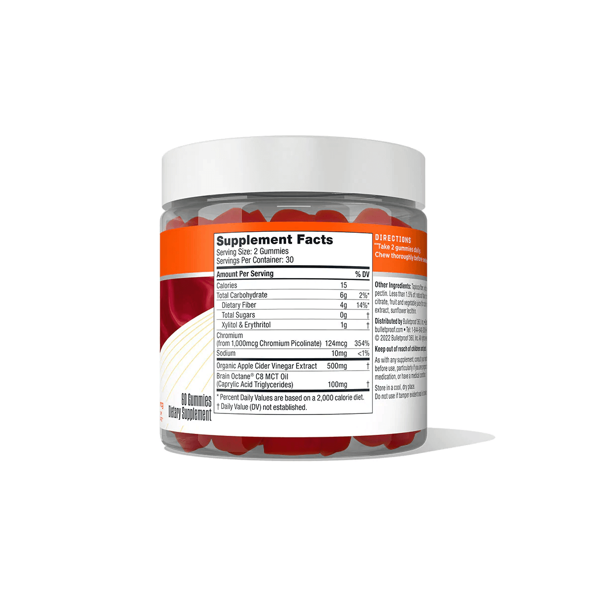 Bulletproof Australia Apple Cider Vinegar Max Gummies Supplement Facts