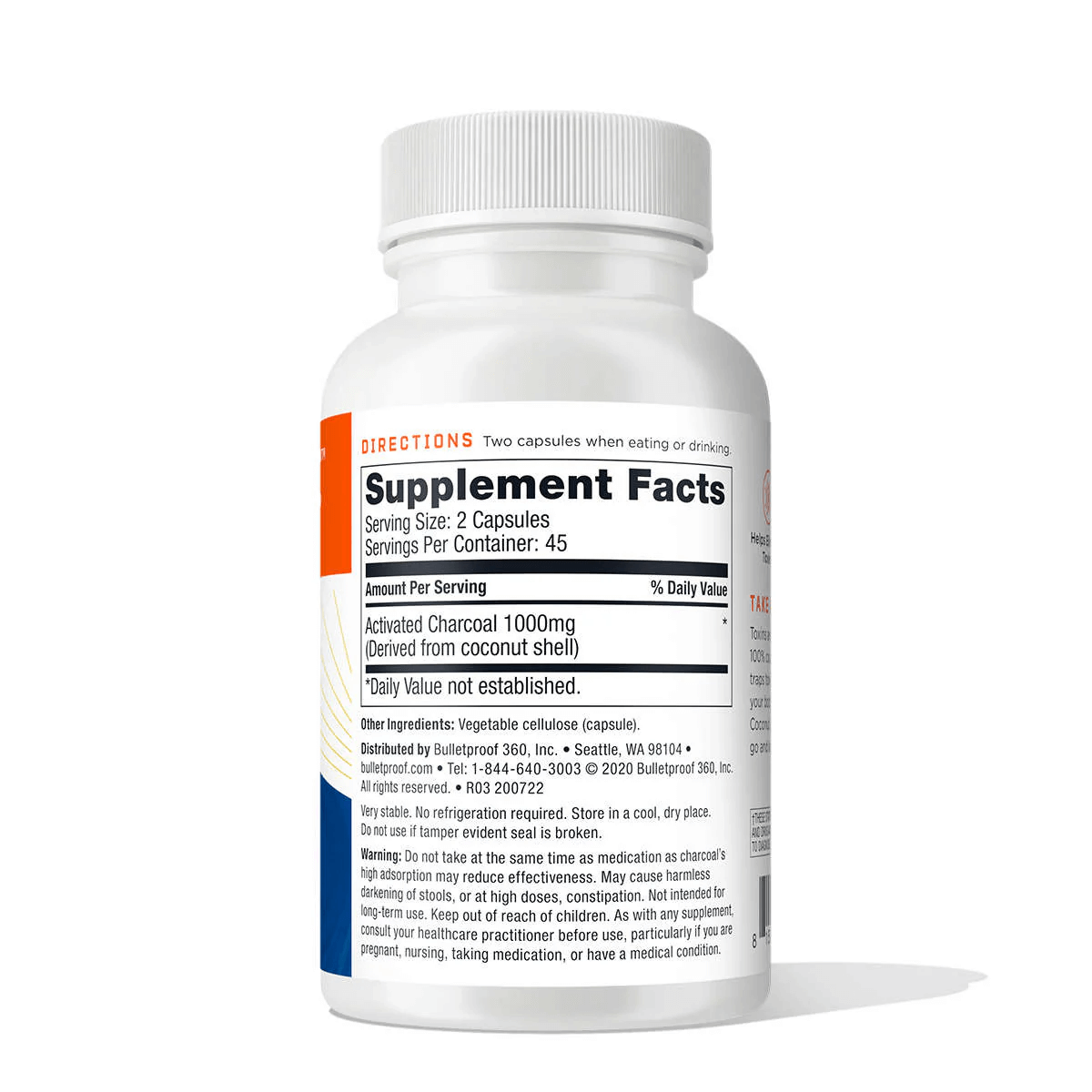 Bulletproof Australia Coconut Charcoal Supplement Facts