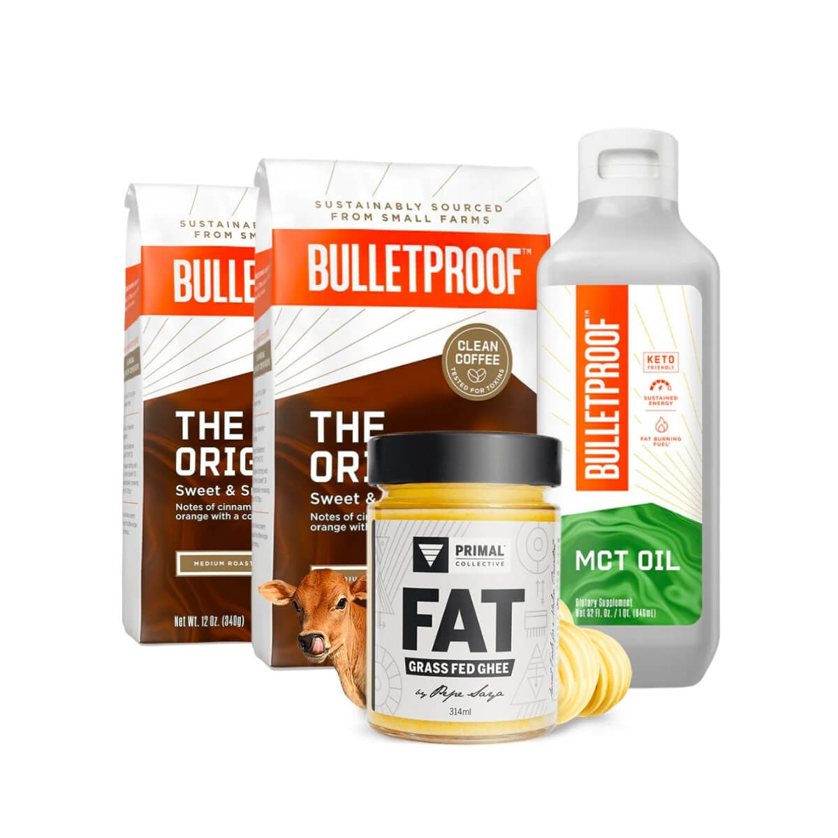 Bulletproof Australia Coffee Essentials Kit Original Coffee MCT Oil Ghee