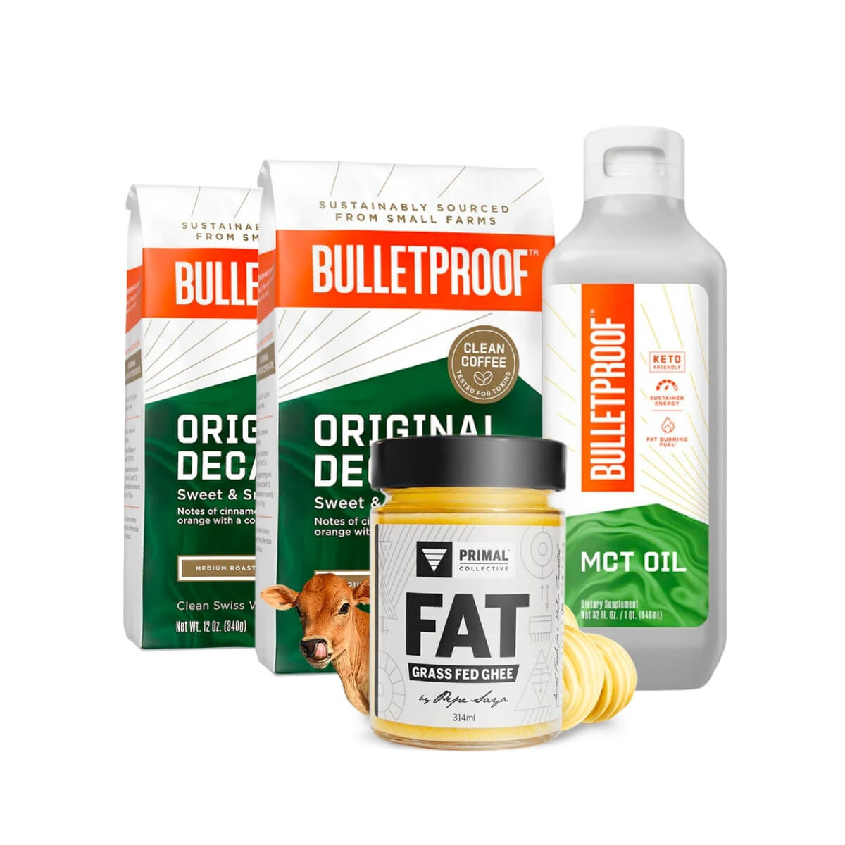 Bulletproof Australia Decaf Coffee Essentials Kit Coffee Beans MCT Oil Ghee