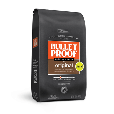 Bulletproof Australia Decaf Grounds Coffee bag