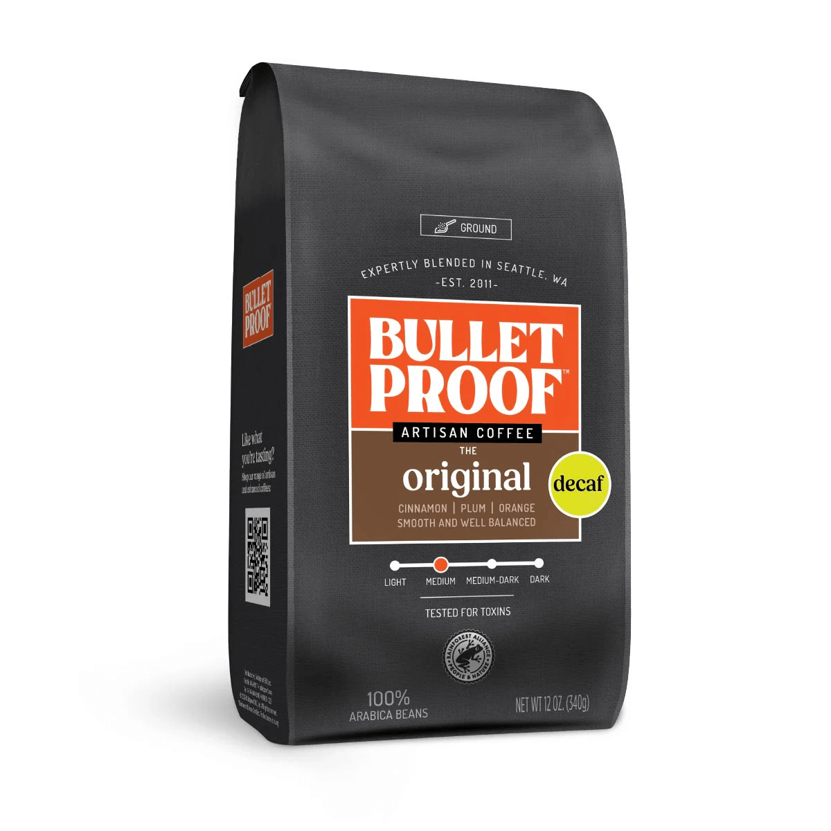 Bulletproof Australia Decaf Grounds Coffee bag