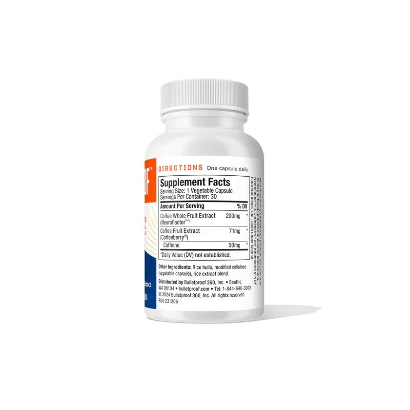 Bulletproof Australia Energy Focus Supplement Facts