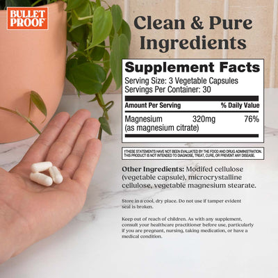 Bulletproof Australia Magnesium Supplement Facts
