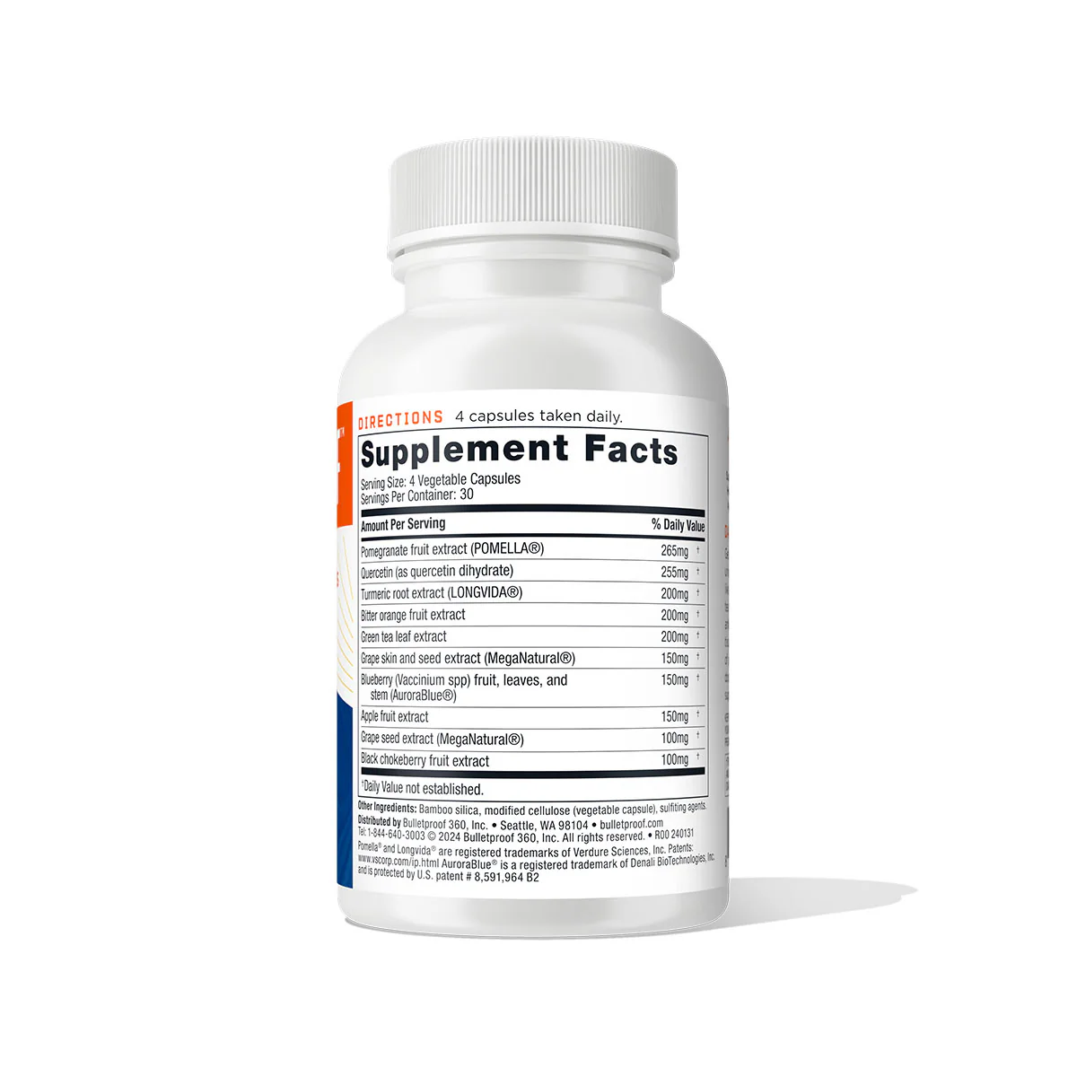 Bulletproof Australia Superfood Antioxidant Supplement Facts