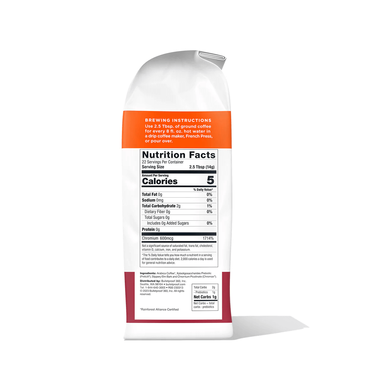 Bulletproof Australia The Maximizer Enhanced Ground Coffee Nutrition Facts