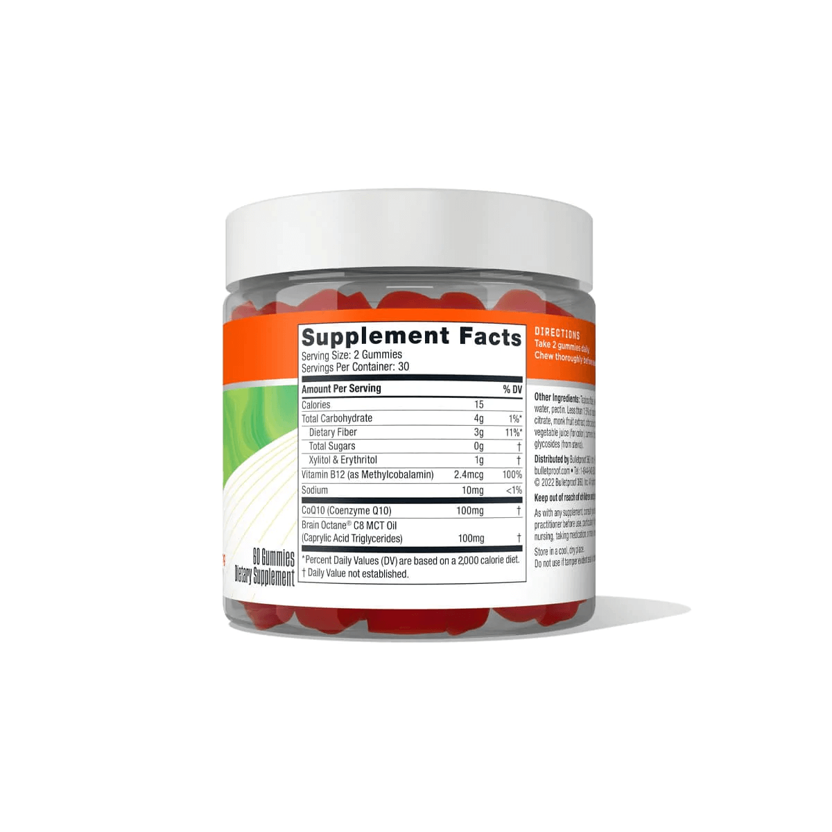 Bulletproof Energy Gummies Australia Supplement Facts