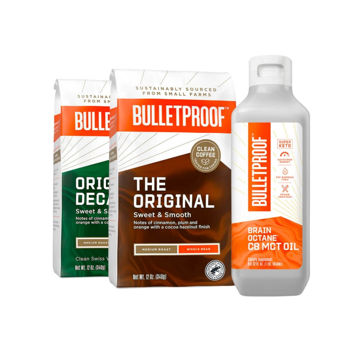 Bulletproof Australia Decaf Coffee Essentials Kit Decaf Original Beans Brain Octane Oil