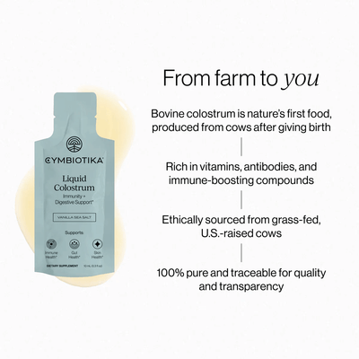 Immune health supplement Australia - Liquid Colostrum by Cymbiotika