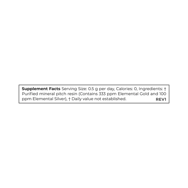 Cymbiotika Australia Mineral Shilajit Supplement Facts