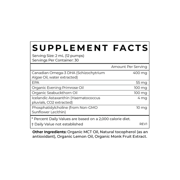 Cymbiotika Australia The Omega Supplement Facts