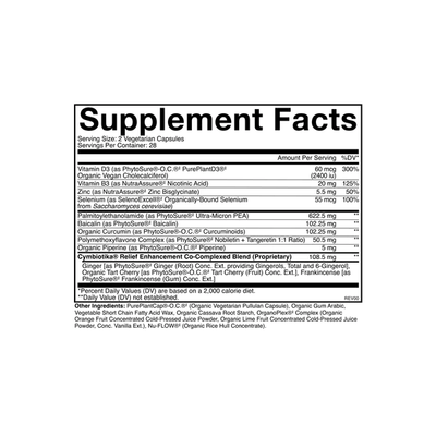 Cymbiotika Inflammatory Health Supplement Facts