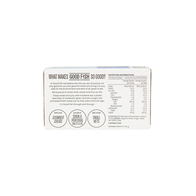 Goodfish Australia Mackerel Nutrition Facts