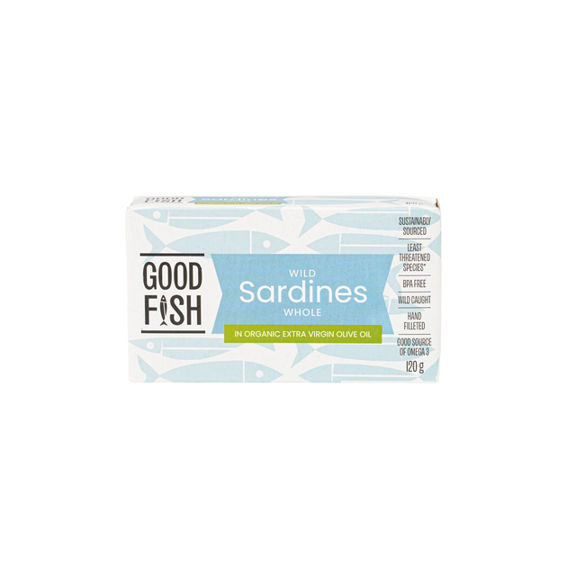 Good Fish Sardines in Organic Extra Virgin Olive Oil - KetoFood