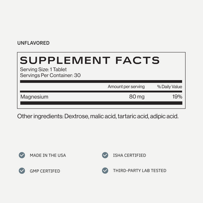 H2TAB Australia Unflavoured Supplement Facts