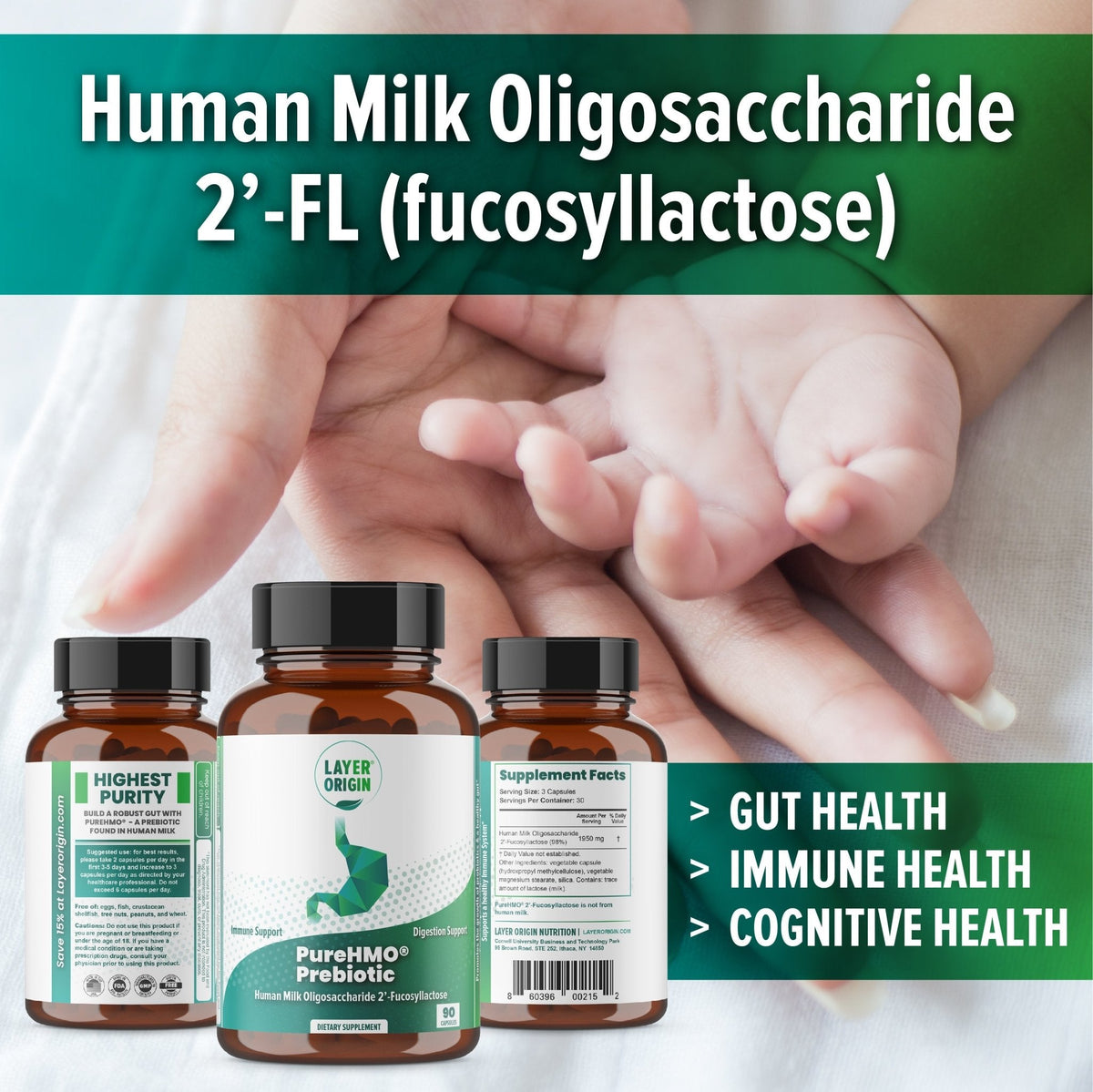 Human Milk Oligosaccharide Super Prebiotic Capsules