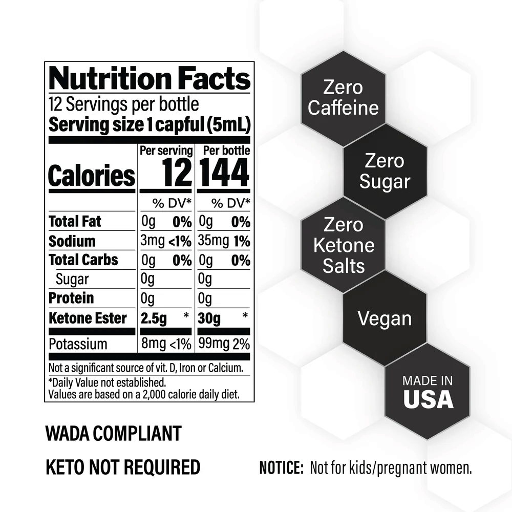 KetoneAid Australia Ke4 Supplement Facts