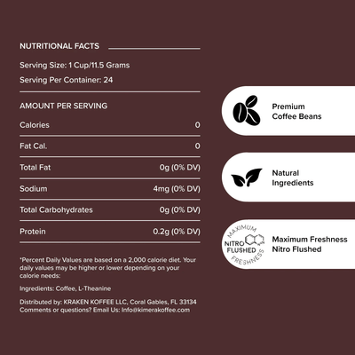 Kimera Koffee Australia Focus Supplement Facts