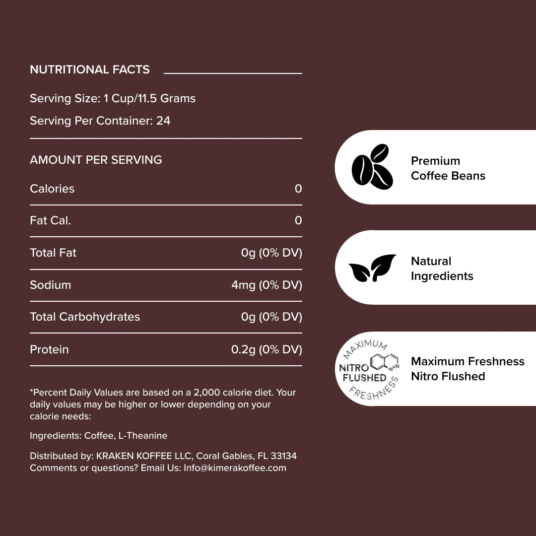 Kimera Koffee Australia Focus Supplement Facts