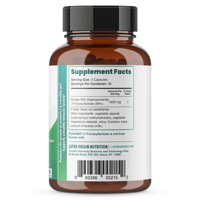 Layer Origin Australia PureHMO Capsules Supplement Facts