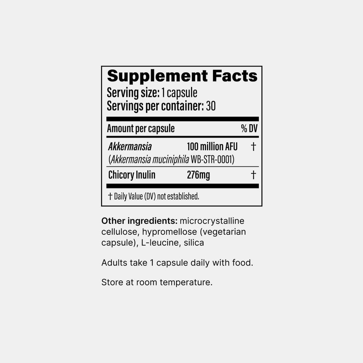 Pendulum Akkermansia Australia Supplement Facts